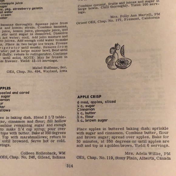 Vintage Favorite Eastern Star Recipes. Olde Family Favorites including menus. - Picture 8 of 11